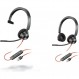 Plantronics - Blackwire 3310 USB-A(폴리) - 마이크 붐이 포함된 유선 1이어 헤드셋(모노) 및 Blackwire 3320 USB-A(폴리) - 마이크 붐이 포함된 유선 2이어 헤드셋(스테레오) 3320 헤드셋