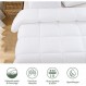 Elemuse 이불 200x200cm 사계절 이불, 알레르기 환자를 위한 이불 200x200, Öko-Test, 면 100% 푹신한 극세사 충전재 통기성 이불 소프트 화이트 화이트 200 x 200 cm