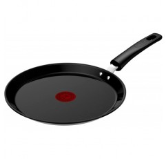 Tefal C43538 Renew Black ON 팬케이크 팬 25cm, 세라믹 논스틱 코팅, 환경 친화적, 20배 더 단단한 표면, 재활용, Thermo-Signal™, Made in France, 인덕션을 포함한 모든 유형의 스토브