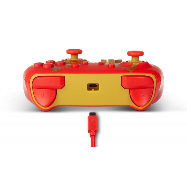 업그레이드된 Nintendo Switch용 유선 PowerA 컨트롤러 - Golden M