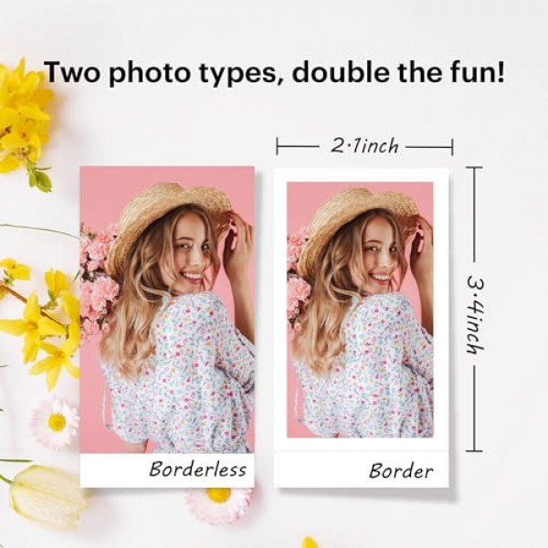 KODAK Mini Shot ERA 4PASS 2-in-1 즉석 카메라 및 포토 프린터(노란색, Mini Shot 2 ERA, 카메라 + 8매)