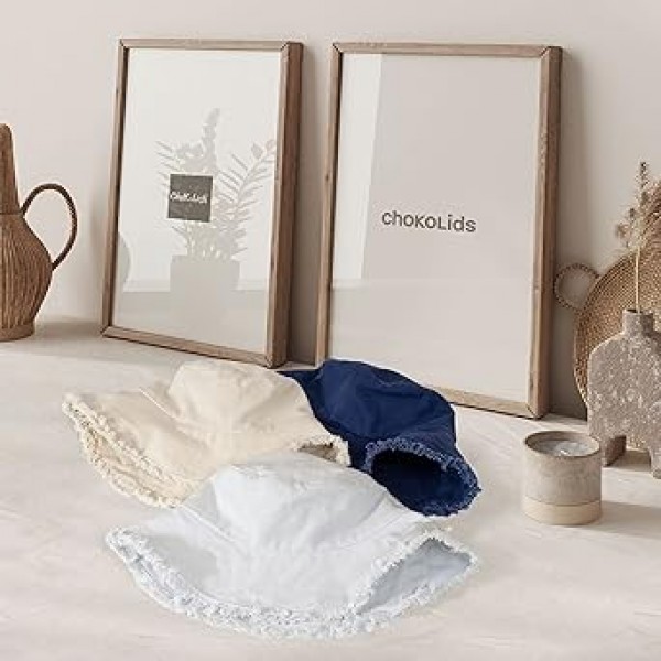 CHOK.LIDS 여성용 닳은 버킷 모자 남성 유니섹스 트렌디 워시 코튼 플로피 와이드 브림 Boonie 야외 여름 해변 모자를 쓰고 있죠