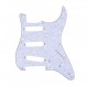 Musiclily Pro 8홀 50s 57 American Stratocaster용 빈티지 스타일 Strat SSS 기타 픽가드, 4겹 화이트 펄