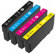 NINETEC 4종 세트는 Epson 405XL과 호환 가능 | WF-3800 WF-3820DWF WF-3825DWF WF-3830DWTF WF-4800 WF-4820DWF WF-4825DWF WF-4830DTWf WF-7800 WF-7835DTWf WF-78TW484 -7310DTW WF-7830DTWf (06) 4개 세트(1BK + 1C + 1M