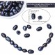 NBEADS 2 가닥 약 84pcs 7 ~ 8mm 자연 교양 담수 진주, 쌀 모양 담수 진주 느슨한 타원형 담수 진주 매력 비즈 보석 만들기, 프 러시안 블루