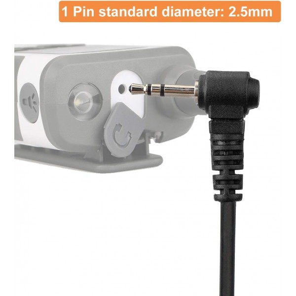 Retevis 라디오 헤드셋 워키토키 헤드폰 1 핀 2.5mm 라디오와 호환 RT45 Motorola TLKR T80 T80 Extreme T82 T82 Extreme T92 H2O T60 T61 T62 T81 Hunter T270 (5 PCS.)