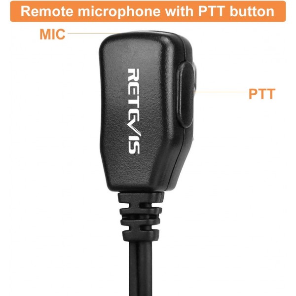 Retevis 라디오 헤드셋 워키토키 헤드폰 1 핀 2.5mm 라디오와 호환 RT45 Motorola TLKR T80 T80 Extreme T82 T82 Extreme T92 H2O T60 T61 T62 T81 Hunter T270 (5 PCS.)