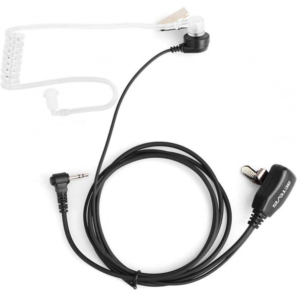 Retevis 라디오 헤드셋 워키토키 헤드폰 1 핀 2.5mm 라디오와 호환 RT45 Motorola TLKR T80 T80 Extreme T82 T82 Extreme T92 H2O T60 T61 T62 T81 Hunter T270 (5 PCS.)
