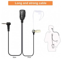 Retevis 라디오 헤드셋 워키토키 헤드폰 1 핀 2.5mm 라디오와 호환 RT45 Motorola TLKR T80 T80 Extreme T82 T82 Extreme T92 H2O T60 T61 T62 T81 Hunter T270 (5 PCS.)