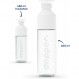 도퍼 유리 물병 - Green Product Award 2021 - 붕규산 유리병 - 400ml, 누출 방지, BPA 프리 - 야외 및 사무실용 물병 400ml 흰색