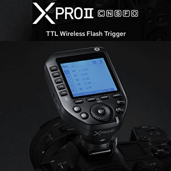 Nikon용 Godox XProII-N XProII N TTL 무선 플래시 트리거, 1/8000s HSS 지원, TTL 자동 플래시, 수동 플래시, TCM 변환 기능, 5개의 섬세한 그룹 버튼, 대형 LCD 디스플레이, 스마트 앱 