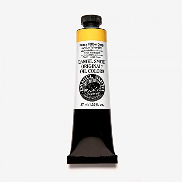다니엘 스미스 오리지널 오일 컬러 페인트, 37ml 튜브, 한사 옐로우 딥, 284300031, 1.25 fl oz