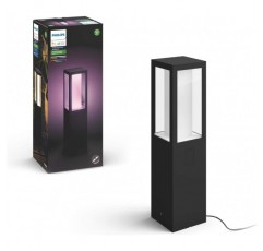 Philips Hue White 및 Color Ambiance LED 받침대 조명 확장 Impress & White & Color Ambiance Lily XL 정원 스포트라이트 블랙 950lm 기본 세트, 밝기 조절 가능, 최대 1,600만 가지 색상
