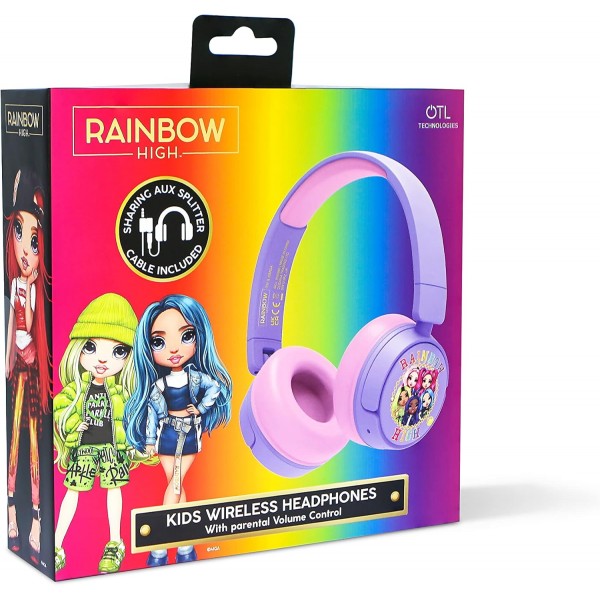 OTL Technologies - 아동용 무선 헤드폰 - Rainbow High(RH0986)
