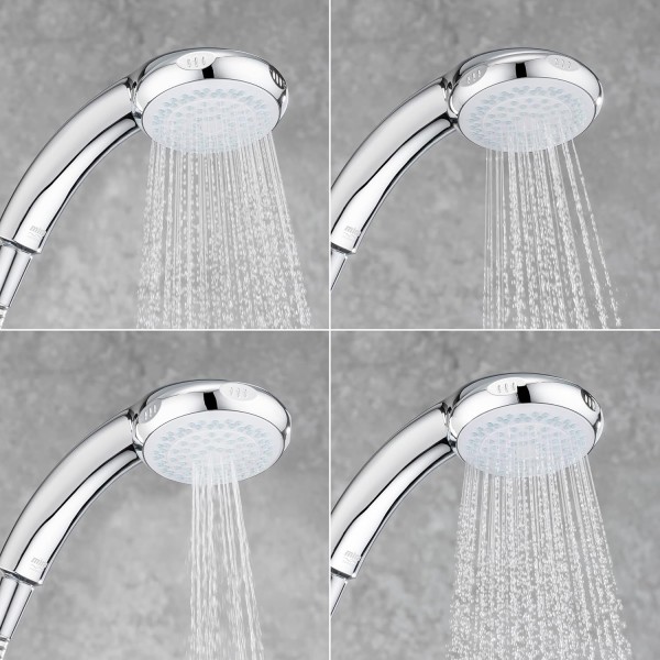 Mira Showers 2.1605.176 로직 4-스프레이 샤워 헤드 - 크롬 크롬 헤드