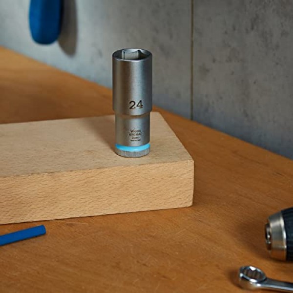 WERA 05004563001 8790 HMC 딥 소켓(1/2인치 드라이브 포함), 24 x 83mm