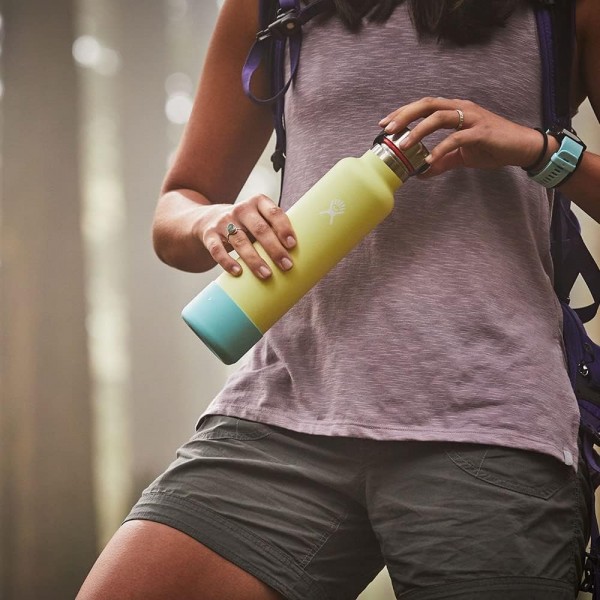 HYDRO FLASK - 실리콘 열 슬리브 플렉스 부츠 - 음료수 병용 보호 커버 - BPA 및 무공해 보틀 슬리브 - 946/1183ml 사이즈의 보틀용 미끄럼 방지 단열 슬리브 - 미디엄 - 수박 수
