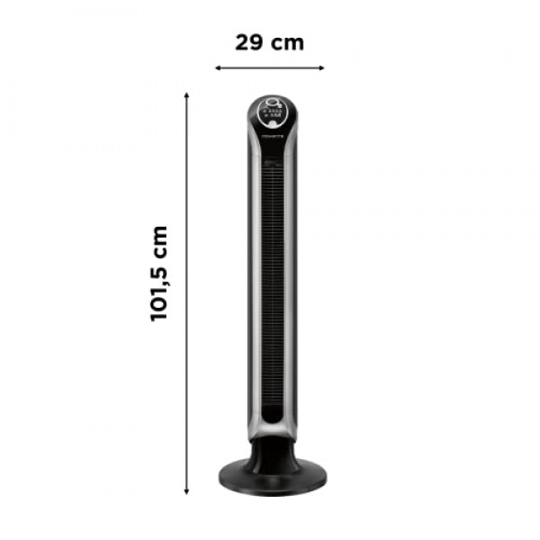 Rowenta VU6670 Eole 인피니트 타워 팬, 저소음 40W 팬, 3단계 속도 설정