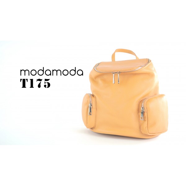 modamoda de - T175 - 가죽으로 만든 이탈리아 여성용 백팩 백