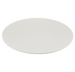 Villeroy & Boch 10-4240-2630 Manufacture Rock Blanc Plate, 25cm, Premium Porcelain, White Blanc Gourmet Plate Coupe