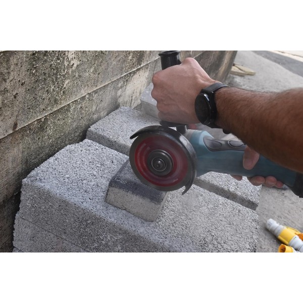 OX Tools TX10R-115/22 OX-TX10R 스펙트럼 슈피리어 터보 다이아몬드 블레이드, 115/22.23mm, 레드 115/22.23mm 싱글