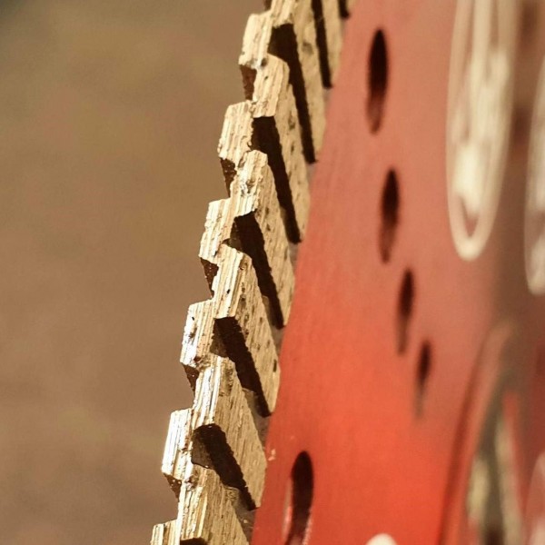 OX Tools TX10R-115/22 OX-TX10R 스펙트럼 슈피리어 터보 다이아몬드 블레이드, 115/22.23mm, 레드 115/22.23mm 싱글