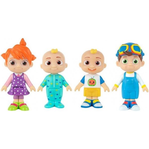 Giochi Preziosi - COCOMELON 팩 4 피규어, Mehrfarbig, CCM14001