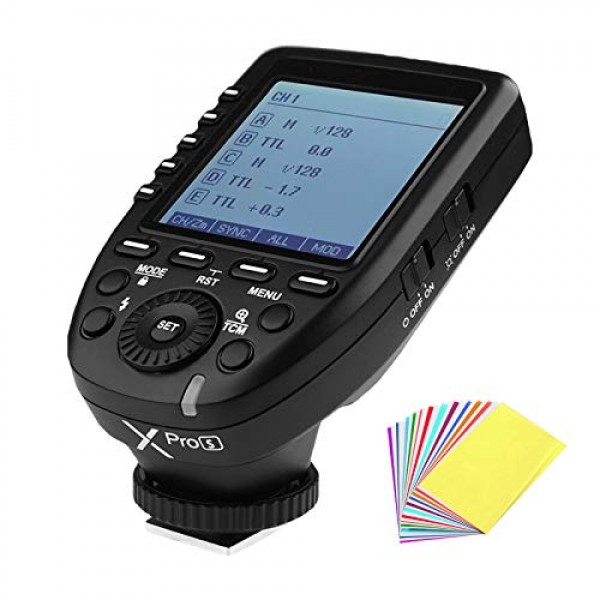 Godox XPro-S TTL 2.4G 고속 동기화 무선 플래시 트리거 송신기 Sony 카메라, 1/8000s, 11가지 사용자 정의 기능, 16개 그룹 및 32개 채널, 2.4G 무선 X 시스템과 호환 가능