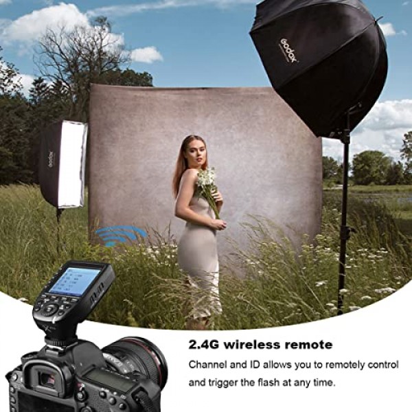 Godox XPro-S TTL 2.4G 고속 동기화 무선 플래시 트리거 송신기 Sony 카메라, 1/8000s, 11가지 사용자 정의 기능, 16개 그룹 및 32개 채널, 2.4G 무선 X 시스템과 호환 가능