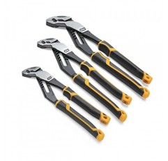 GEARWRENCH 8, 10 및 12 PITBULL K9 직선 조 이중 소재 텅 및 그루브 플라이어 세트 - 82205CAZ