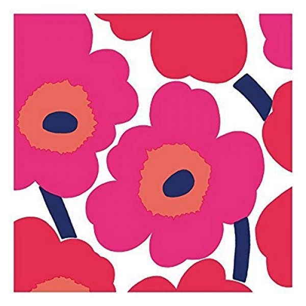 IHR 아이디얼 홈 레인지 파티 냅킨 Marimekko 일회용 3겹 종이 점심 냅킨 팩, 6.5