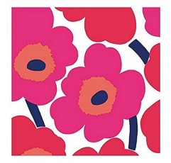IHR 아이디얼 홈 레인지 파티 냅킨 Marimekko 일회용 3겹 종이 점심 냅킨 팩, 6.5