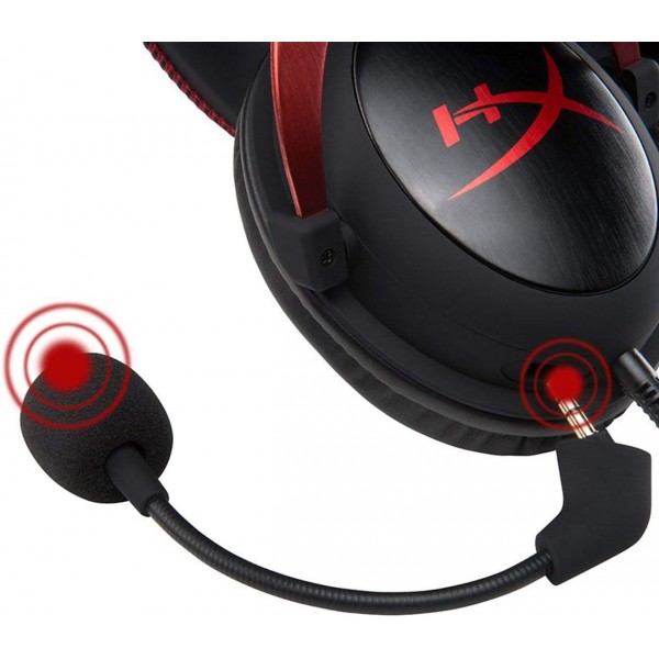 HyperX KHX-HSCP-RD Cloud II - 게임용 헤드폰(PC/PS4/Mac용) 빨간색 및 Speedlink EXCEDO 게임용 헤드셋 스탠드 - 헤드폰 및 헤드셋용 스탠드 - 미끄럼 방지 밑면 및 실리콘 패드, 검정