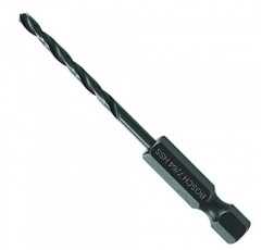 BOSCH BL2134IM 1피스 7/64 In. x 2-5/8인치 강철, 구리, 알루미늄, 황동, 참나무, MDF, 소나무, PVC 등에 적용할 수 있는 충격 정격 육각 섕크로 충격이 강한 흑색 산화물 금속 드