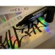 montana "Hello My Name is..." 홀로그램 효과 스티커 50er 팩 + 영구적인 볼드 마커 1개 schwarz 3mm Mine