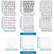 Cheriswelry 6 Pcs 실리콘 알파벳 스탬프 지우기 문자 숫자 인감 스탬프 3 Pcs 스탬프 블록 Scrapbooking 사진 앨범 카드 만들기 도구
