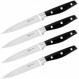 테팔 제이미 올리버 K26708 스테이크 나이프 세트 24cm 4개, 스테인리스 스틸 스테이크 커트러리 세트 4인용, 미끄럼 방지 손잡이가 있는 스테이크 나이프, 그릴 커트러리
