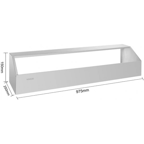 Vogue CP542 Long Gastronorm 팬 랙 팬 별도 판매 주방 용품 조리기구 싱글
