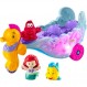 Fisher-Price Little People 유아용 Playset with Disney Princess Ariel and Flounder Characters and Carriage with Music and Lights - HMX83