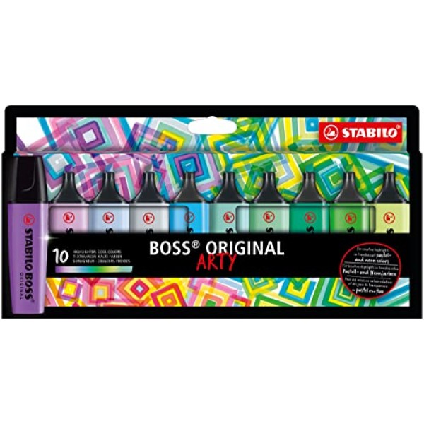 STABILO BOSS 오리지널 하이라이터 세트 10개 세트, 쿨
