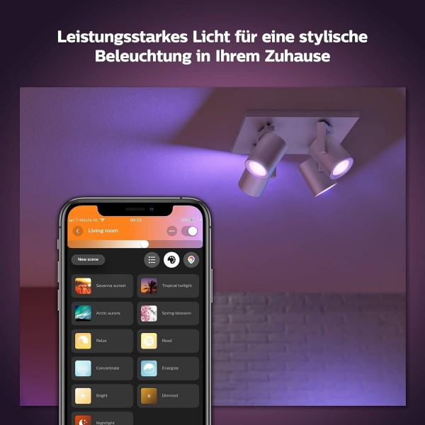 Philips Hue Argenta 플레이트/나선형 알루미늄 4x5.7W(트리플 팩)