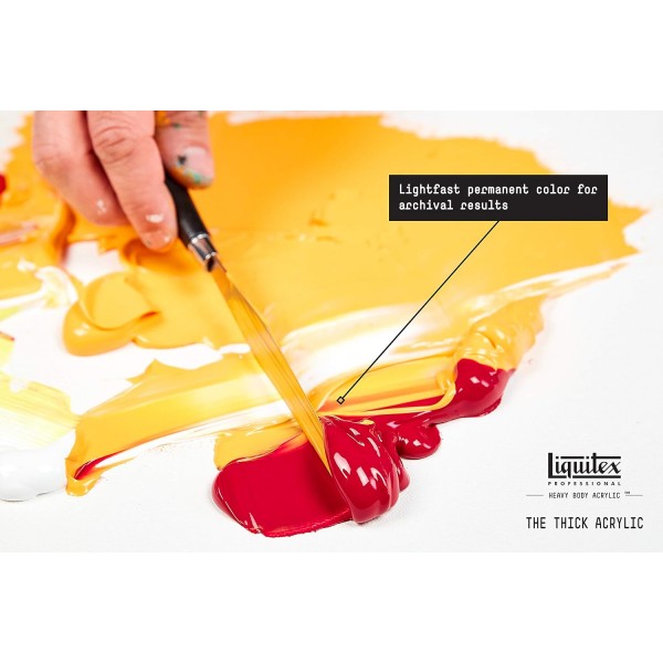 Liquitex 1047244 아티스트 품질의 프로페셔널 헤비 바디 아크릴 페인트, 버터 같은 일관성의 우수한 내광성 138ml 튜브 - 아이보리 블랙 아크릴 페인트 138ml 튜브 아이보리 