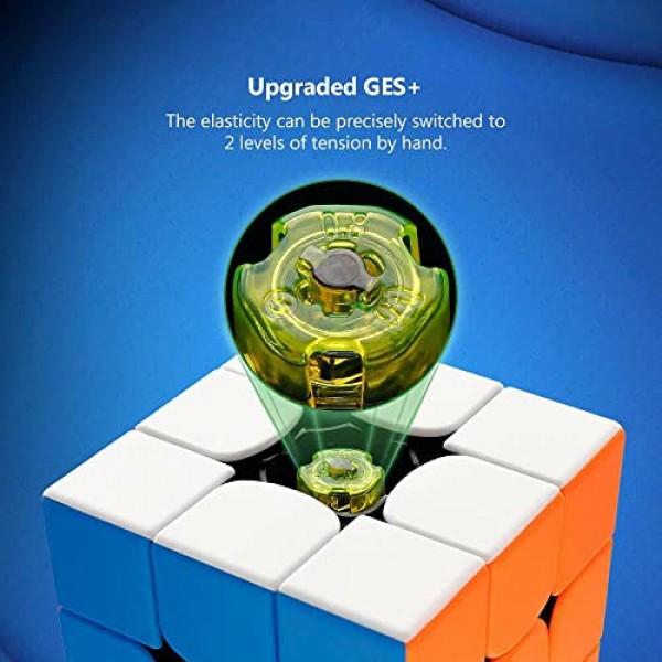 BroMocube GAN 356 R S 스피드 큐브 3x3 356R 업데이트 버전 3x3x3 스티커없는 퍼즐 큐브 GES V3 시스템