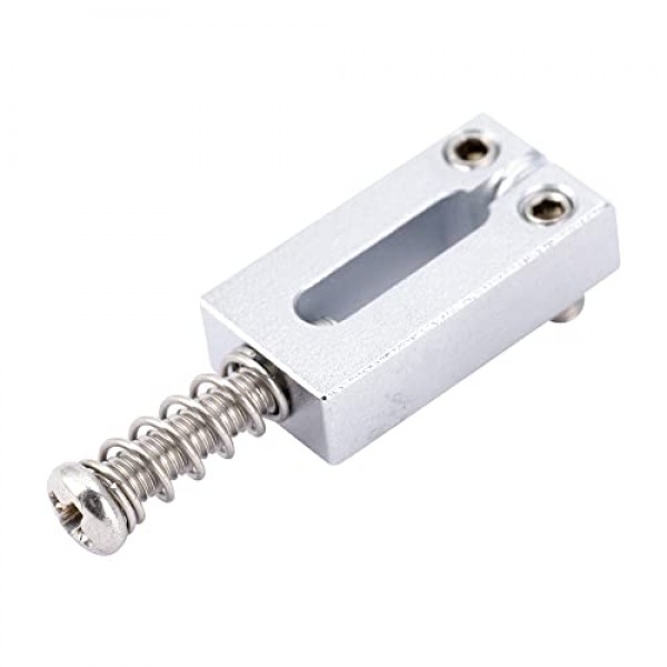 Musiclily Ultra 10.5mm 모던 브라스 기타 트레몰로 브릿지 안장 Strat/Tele 스타일 일렉트릭 기타, 크롬(6개 세트)