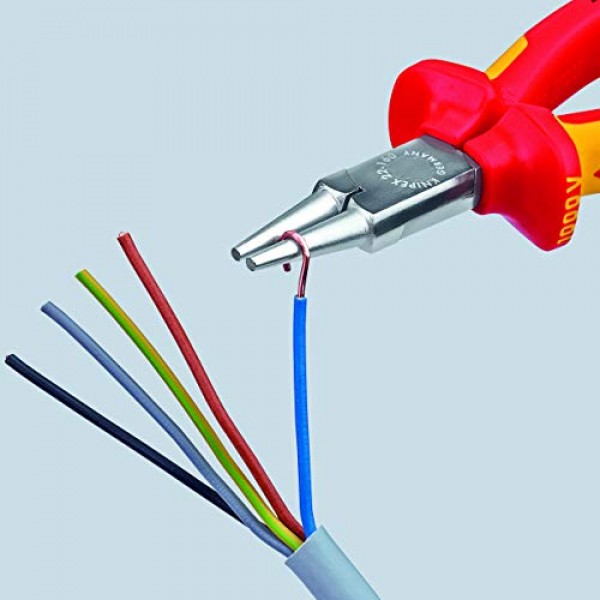 KNIPEX - 22 02 160 도구 - 원형 노즈 플라이어, 다중 구성 요소(2202160)