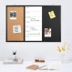 Navaris 3in1 조합 보드 90x60x1.5 cm - 초크 보드 화이트 보드 코르크 핀 보드 - 메모 보드 자기 페이지 주간 계획 초크 핀 자석 90x60 cm 주간 플래너 - 블랙 보드 핀 보드