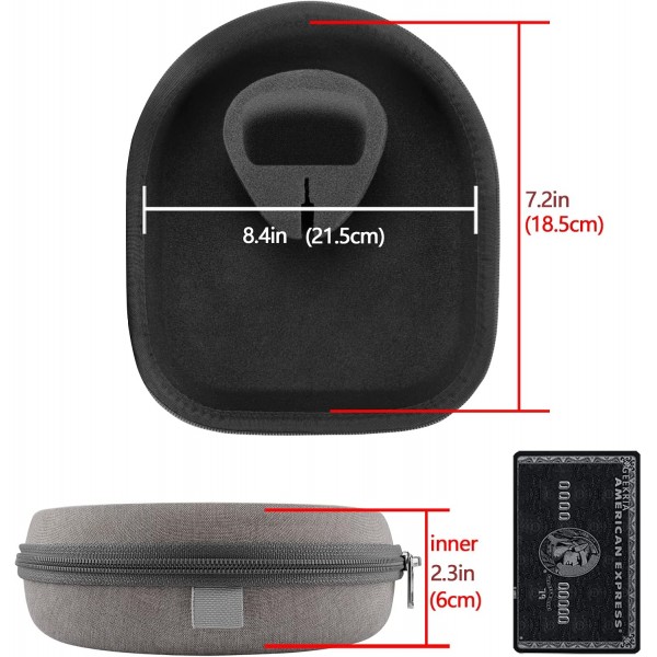 Huawei Freebuds Studio 헤드폰용 Geekria Shield 케이스 헤드폰, Anker Soundcore Space Q45, Life Q30, Life Q35, Life Q20, 헤드셋 케이스용 보호 케이스, 하드 캐리 케이스