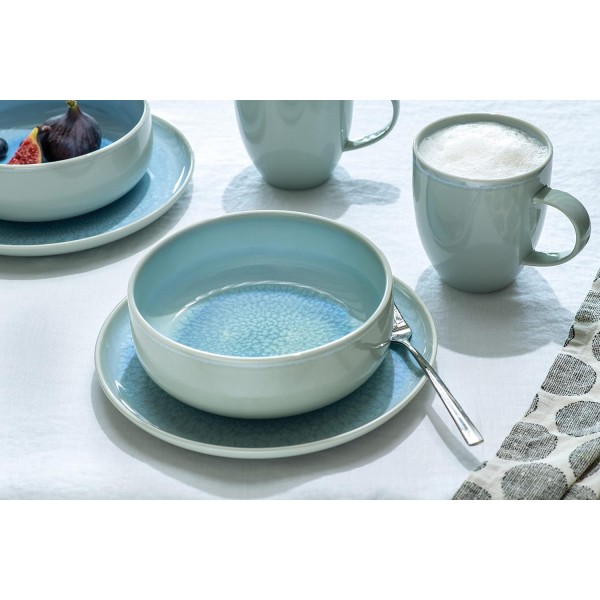 좋다. Villeroy & Boch Group 제작 블루베리 아침 식사 접시 21cm 프리미엄 도자기 청록색, 19-5169-2640 아침 식사 접시 블루베리