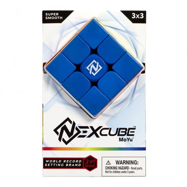 Goliath NEXcube 3x3 Classic - 스티커 없는 스피드 큐브 - 슈퍼 스무스 기술로 초고속 기록 달성! - 다색