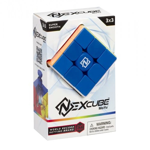 Goliath NEXcube 3x3 Classic - 스티커 없는 스피드 큐브 - 슈퍼 스무스 기술로 초고속 기록 달성! - 다색